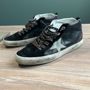 Golden Goose Midstars, Black Ice, Size 41